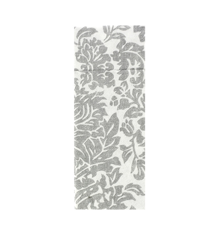 Guardanapos Canguru Airlaid "Versalles" Cinza 32x40cm 55g/m² (40 Uds) Guardanapos Canguru Airlaid "Versalles" Cinza 32x40cm 55g/m² (40 Uds)