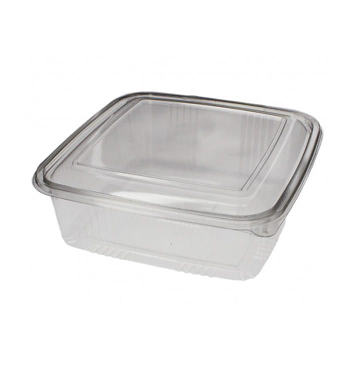 Embalagem Plastico Quadrado Tampa Bisagra PET 1500ml (50 Uds) Embalagem Plastico Quadrado Tampa Bisagra PET 1500ml (50 Uds)