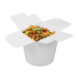 Embalagem Fechado TakeAway Branco 529ml (50 Uds)