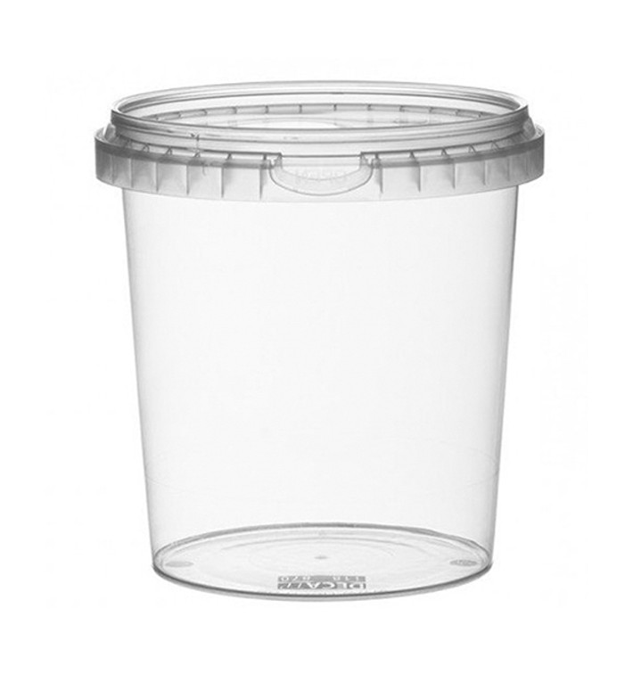 Embalagem Plastico Com Tampa Inviolável 870ml Ø11,8 (228 Uds) Embalagem Plastico Com Tampa Inviolável 870ml Ø11,8 (228 Uds)
