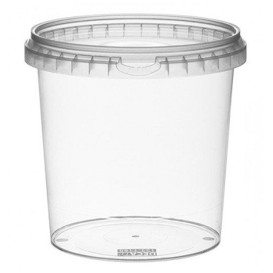 Embalagem Plastico Com Tampa Inviolável 1180ml Ø13,3 (18 Uds)