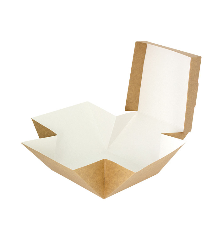 Caixa Hambúrguer Gourmet Kraft 13x13x10cm (25 Uds) Caixa Hambúrguer Gourmet Kraft 13x13x10cm (25 Uds)