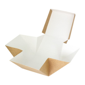 Caixa Hambúrguer Gourmet Kraft 13x13x13cm (150 Uds)