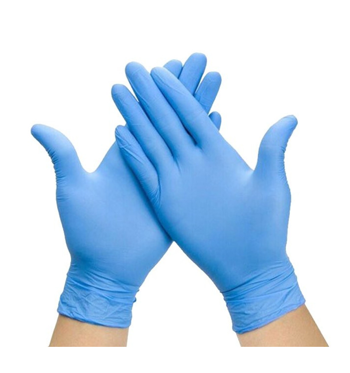 Luvas de Nitrilo sem Talco Azul Medida M AQL 1.5 (100 Uds) Luvas de Nitrilo sem Talco Azul Medida M AQL 1.5 (100 Uds)