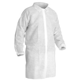 Bata Visita TST PP com Velcro e Sem Bolsos Branco XL 25gr (1 Ud)