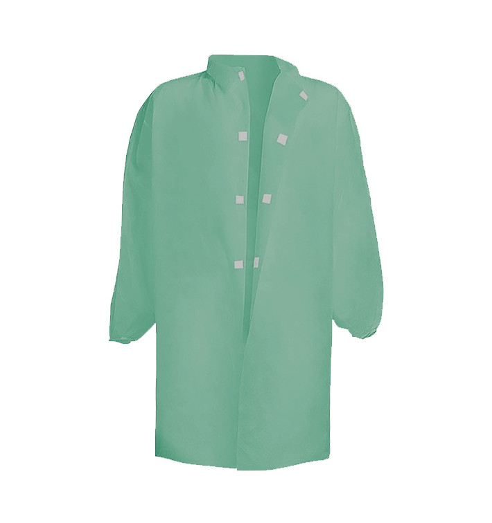 Bata Industria TST PP Velcro Sem Bolsos Verde XL 35gr (50 Uds) Bata Industria TST PP Velcro Sem Bolsos Verde XL 35gr (50 Uds)