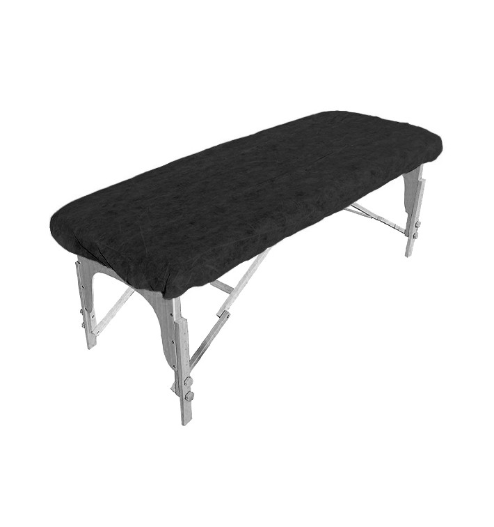 Lençóis Ajustáveis Plus TNT de PP SMS Preto 95x220cm (1 Ud) Lençóis Ajustáveis Plus TNT de PP SMS Preto 95x220cm (1 Ud)