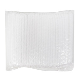 Touca de Polipropileno Acordeão Branco 2 Elásticos Ø53cm (100 Uds)