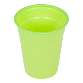 Copo de Plastico PS Verde 200 ml Ø7cm (50 Unidades)