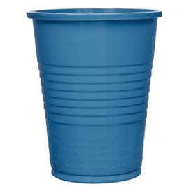 Copo de Plastico PS Azul Escuro 200ml Ø7cm (50 Unidades)