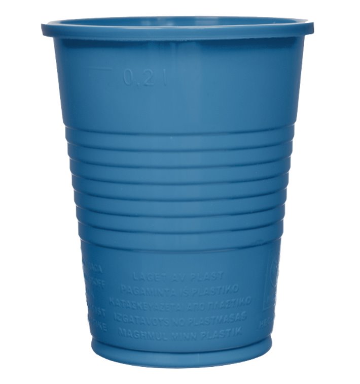 Copo de Plastico PS Azul Escuro 200ml Ø7cm (50 Unidades) Copo de Plastico PS Azul Escuro 200ml Ø7cm (50 Unidades)