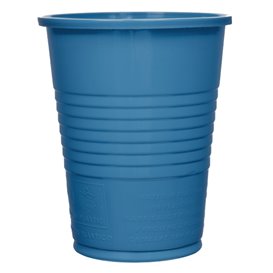 Copo de Plastico PS Azul Escuro 200ml Ø7cm (50 Unidades)