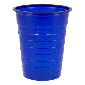 Copo de Plastico PS Azul Escuro 200ml Ø7cm (1500 Unidades)