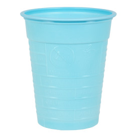 Copo de Plastico PS Azul Claro 200ml Ø7cm (50 Unidades)