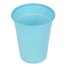 Copo de Plastico PS Azul Claro 200ml Ø7cm (50 Unidades)