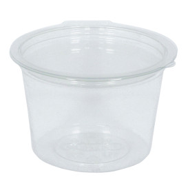 Copo Redonda Bisagra APET Transparente 100ml Ø70mm (45 Uds)