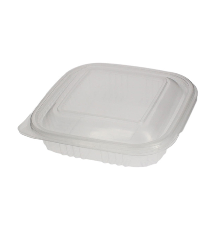 Embalagem Plastico Quadrado Tampa Bisagra PP 250ml (900 Uds) Embalagem Plastico Quadrado Tampa Bisagra PP 250ml (900 Uds)