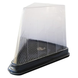 Embalagem Tampa Porção Bolo 12,4x8,75x8,2cm (50 Uds)