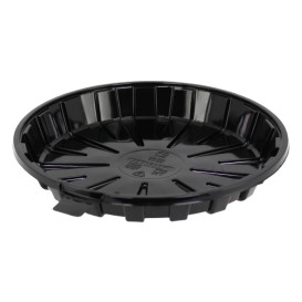 Embalagem para Bolo e Torta APET Preto Ø16cm (35 Uds)