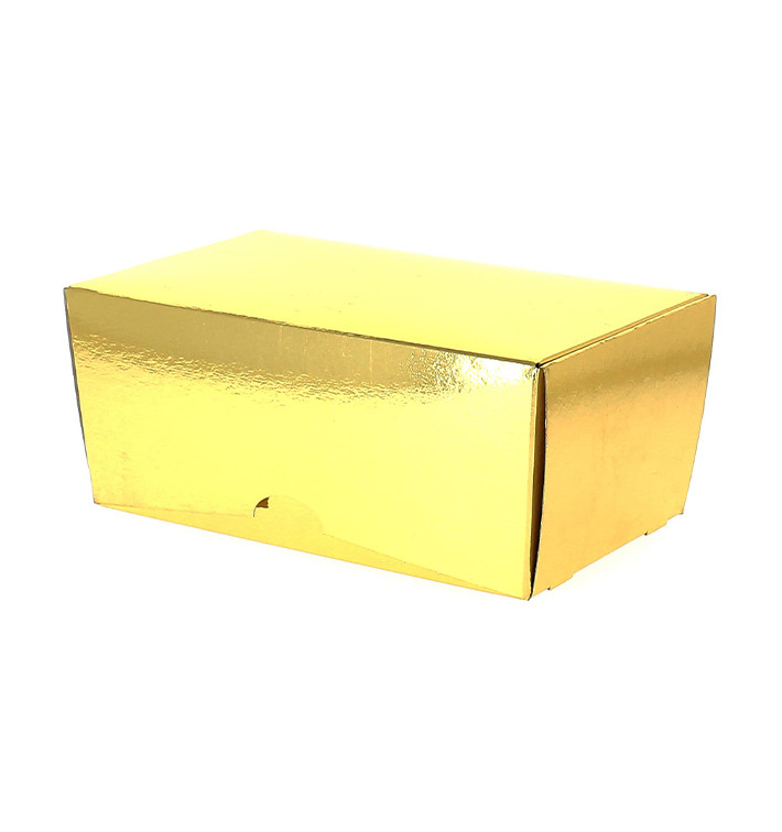 Caixa Bombons e Doces Ouro 13x7x5cm 250g (100 Uds) Caixa Bombons e Doces Ouro 13x7x5cm 250g (100 Uds)