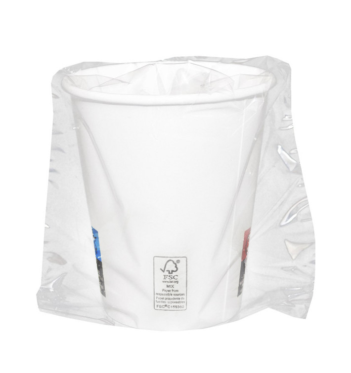 Copo de Cartão Embalado 9 Oz/280ml Branco Ø8,1cm (30 Uds) Copo de Cartão Embalado 9 Oz/280ml Branco Ø8,1cm (30 Uds)