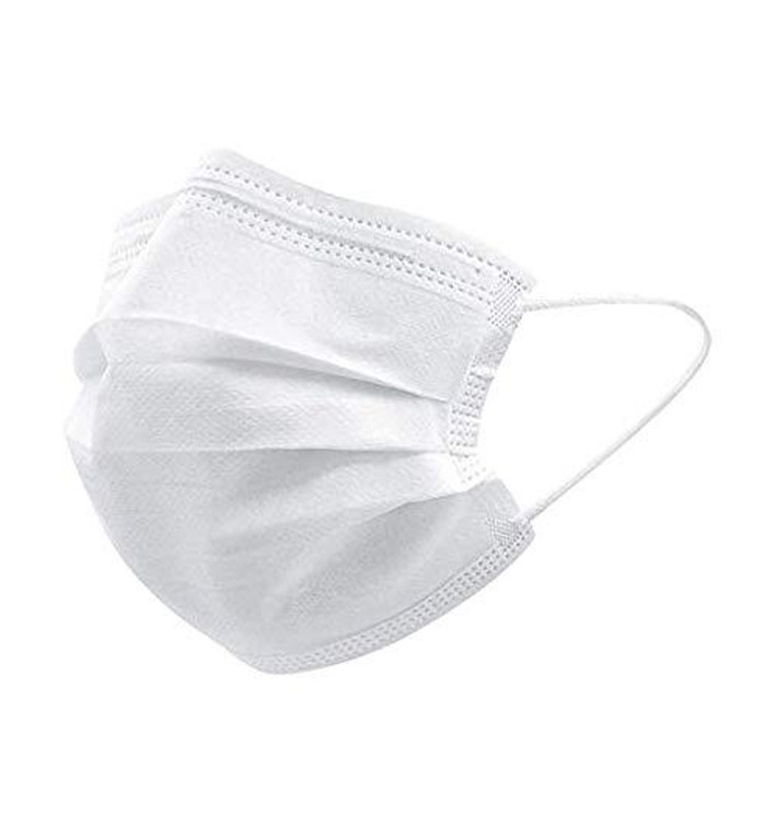 Máscara com Elástico TNT 3D Tipo I Branco (50 Uds) Máscara com Elástico TNT 3D Tipo I Branco (50 Uds)