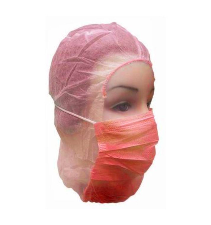 Touca Integral en Polipropileno Vermelho (50 Uds) Touca Integral en Polipropileno Vermelho (50 Uds)