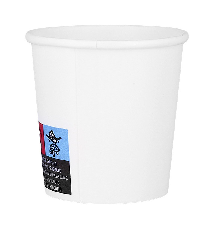 Copo de Cartão ECO 4 Oz/120ml Branco Ø6,2cm (100 Uds) Copo de Cartão ECO 4 Oz/120ml Branco Ø6,2cm (100 Uds)