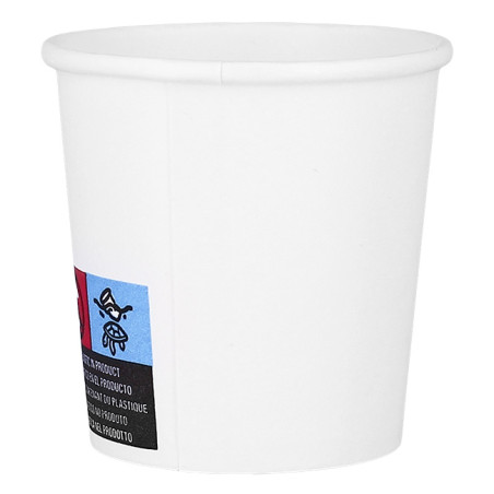 Copo de Cartão ECO 4 Oz/120ml Branco Ø6,2cm (100 Uds)