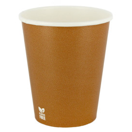 Copo de Cartão Plastic Free 8 Oz/240ml "Caramelo" Ø8cm (50 Uds)