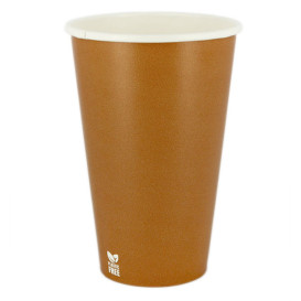 Copo de Cartão Plastic Free 12 Oz/360ml "Caramelo" Ø8cm (1.000 Uds)