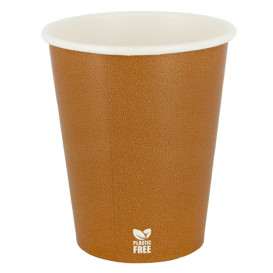 Copo de Cartão Plastic Free 8 Oz/240ml "Caramelo" Ø8cm (50 Uds)