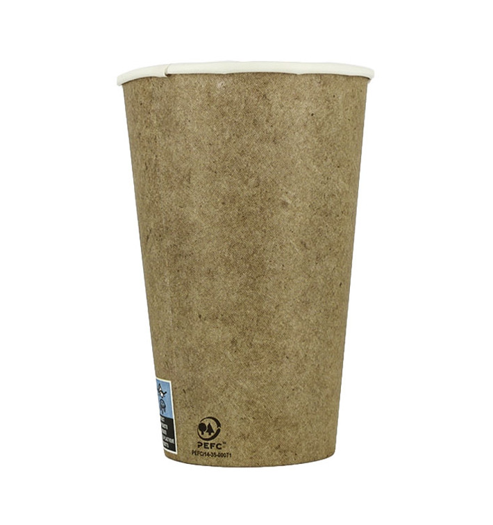 Copo de Cartão 12Oz/360 ml Kraft Ø7,2cm (1.100 Uds) Copo de Cartão 12Oz/360 ml Kraft Ø7,2cm (1.100 Uds)
