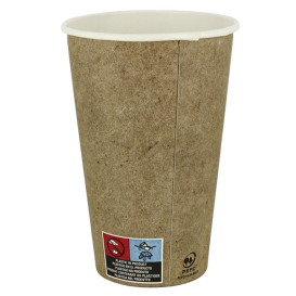 Copo de Cartão 12Oz/360 ml Kraft Ø7,2cm (1.100 Uds)