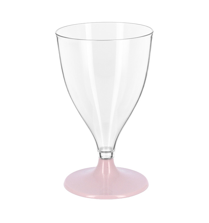 Copo PS Reutilizável Água/Wine Rosa Foot 200ml 2P (48 Uds) Copo PS Reutilizável Água/Wine Rosa Foot 200ml 2P (48 Uds)