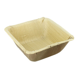Tigela de folha de palmeira 13x13x5cm (10 Unidades)