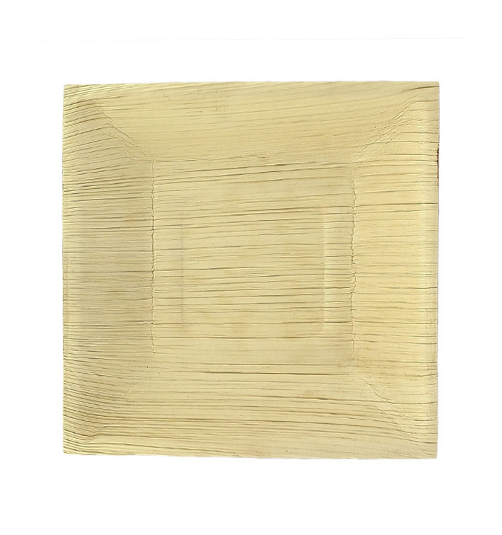 Prato quadrado de folha de palmeira 16,5x16,5cm (6 Unidades) Prato quadrado de folha de palmeira 16,5x16,5cm (6 Unidades)