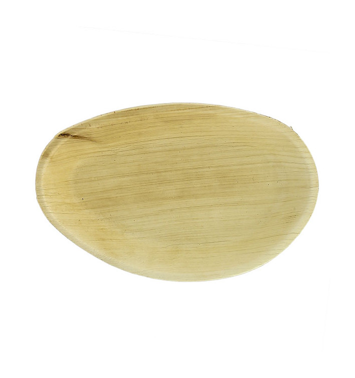 Prato Oval de folha de palmeira 19x12cm (10 Unidades) Prato Oval de folha de palmeira 19x12cm (10 Unidades)