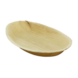 Prato Oval de folha de palmeira 19x12cm (100 Unidades)