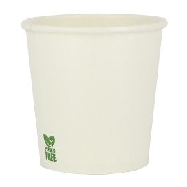 Copo de Cartão Plastic Free 4 Oz/120ml Branco Ø6,2cm (1.000 Uds)