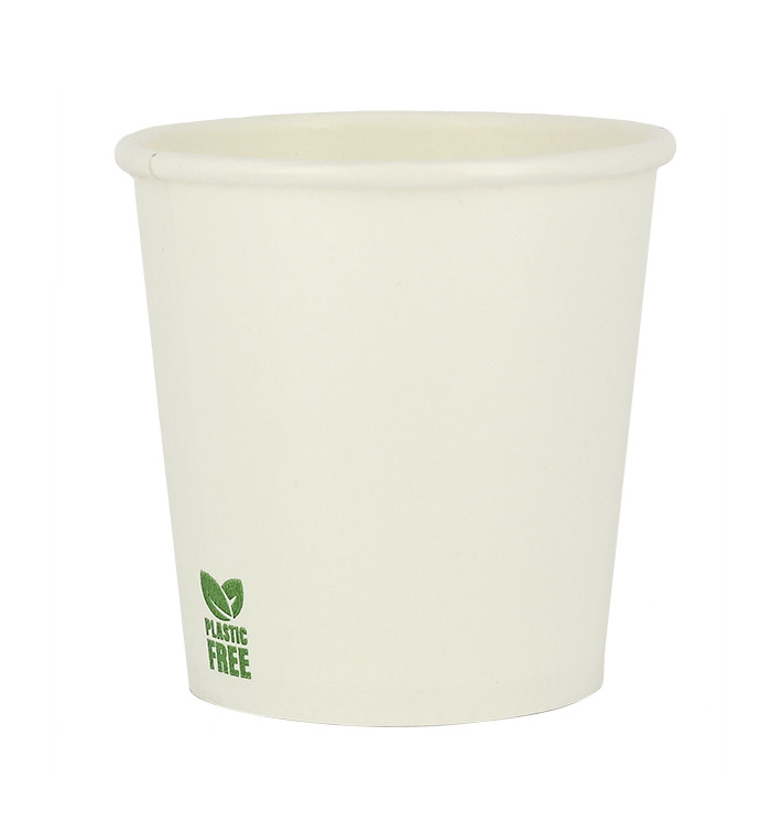Copo de Cartão Plastic Free 4 Oz/120ml Branco Ø6,2cm (1.000 Uds) Copo de Cartão Plastic Free 4 Oz/120ml Branco Ø6,2cm (1.000 Uds)