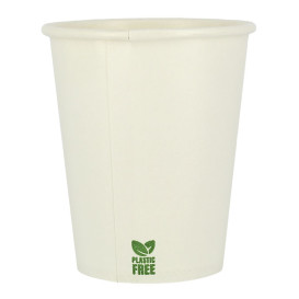Copo de Cartão Plastic Free 7 Oz/210ml Branco Ø7cm (50 Uds)