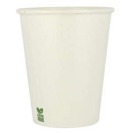 Copo de Cartão Plastic Free 8 Oz/240ml Branco Ø8cm (50 Uds)