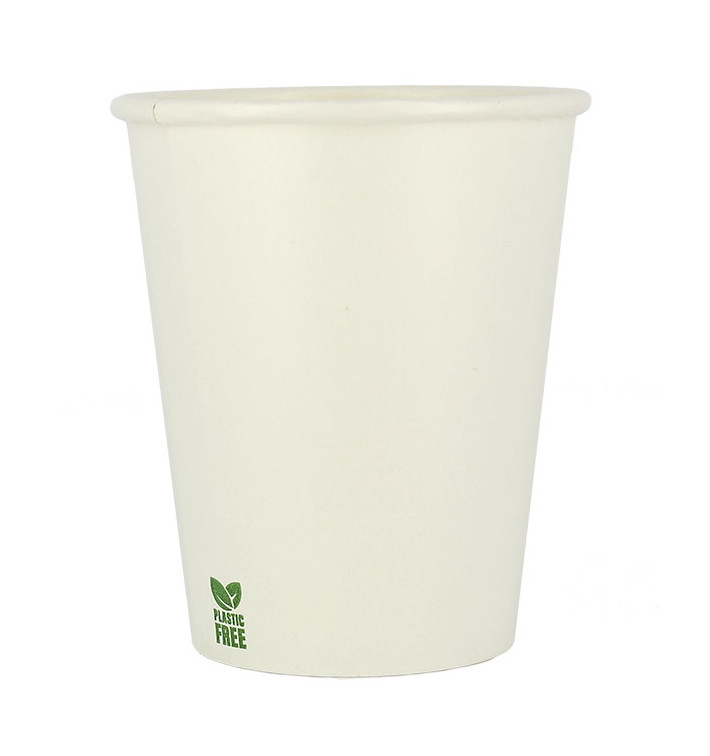 Copo de Cartão Plastic Free 8 Oz/240ml Branco Ø8cm (50 Uds) Copo de Cartão Plastic Free 8 Oz/240ml Branco Ø8cm (50 Uds)