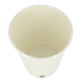 Copo de Cartão Plastic Free 8 Oz/240ml Branco Ø8cm (50 Uds)
