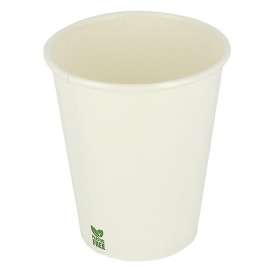 Copo de Cartão Plastic Free 8 Oz/240ml Branco Ø8cm (1.000 Uds)