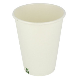 Copo de Cartão Plastic Free 14 Oz/420ml Branco Ø9cm (1.000 Uds)