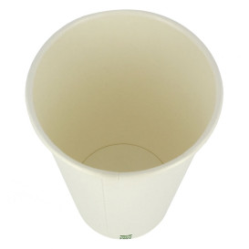 Copo de Cartão Plastic Free 16 Oz/480ml Branco Ø9cm (50 Uds)