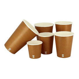 Copo de Cartão Plastic Free 7 Oz/210ml "Caramelo" Ø7cm (50 Uds)