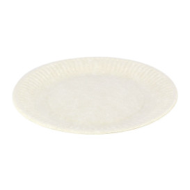 Prato de Papel Branco Biodegradaveis Ø18 cm (100 Uds)